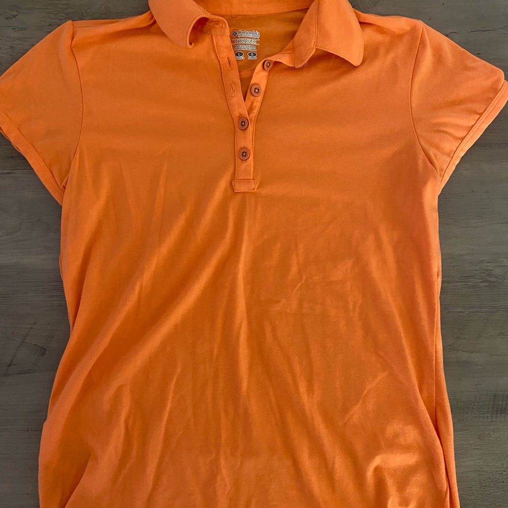 Orange Short Sleeve Polo Shirt